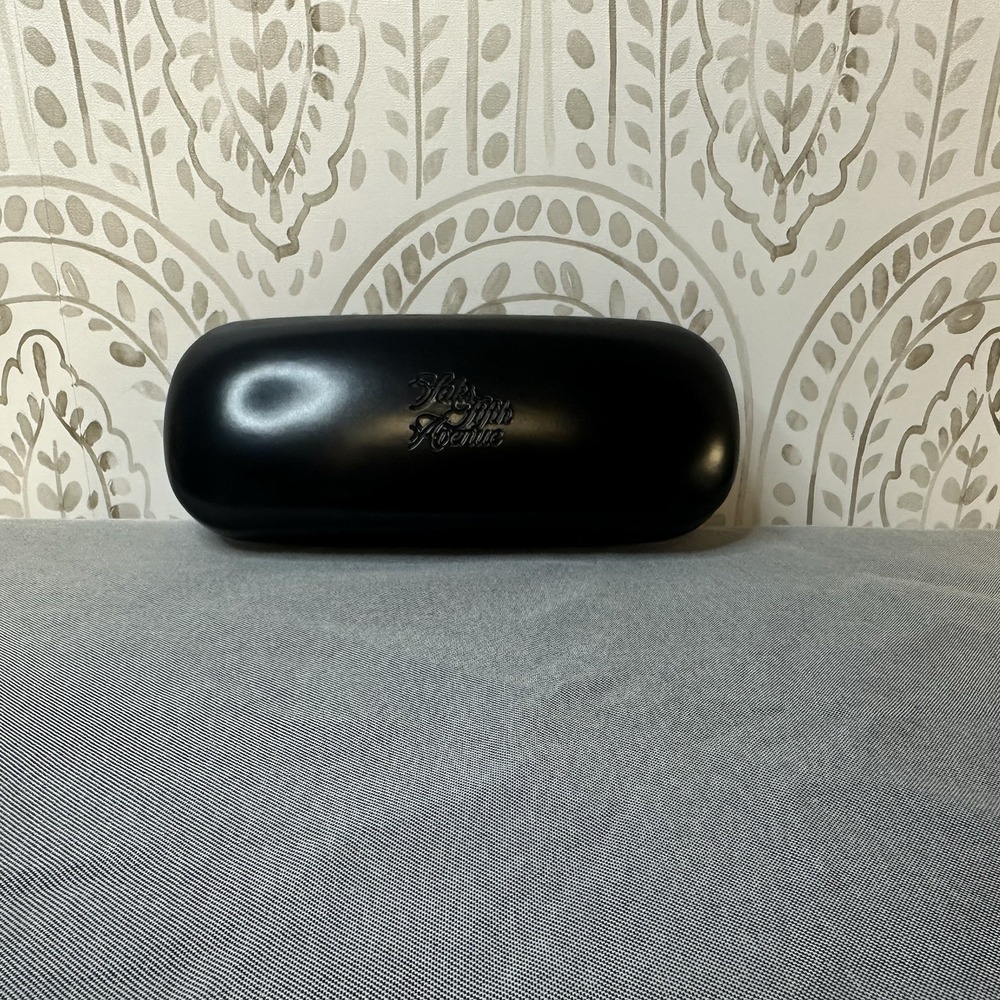 Saks Fifth Avenue Black Hard Shell Case Eye Glasses Case NEW Authentic